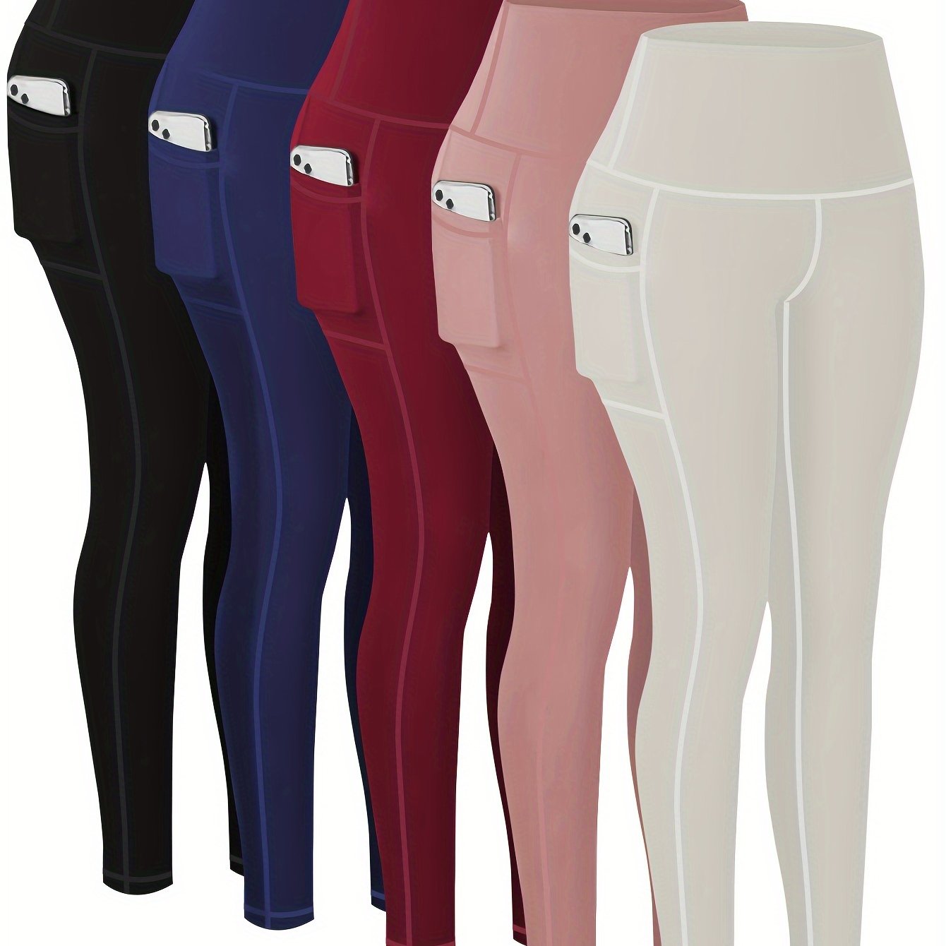 Five-piece Sports Yoga Pants Set