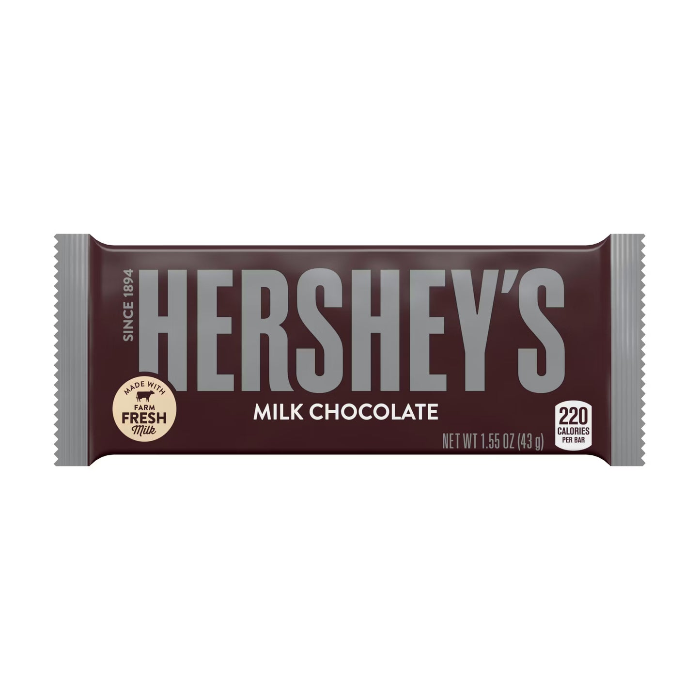 Hershey’s Milk Chocolate Bar – Full Case (36 Count, 1.55 oz each)