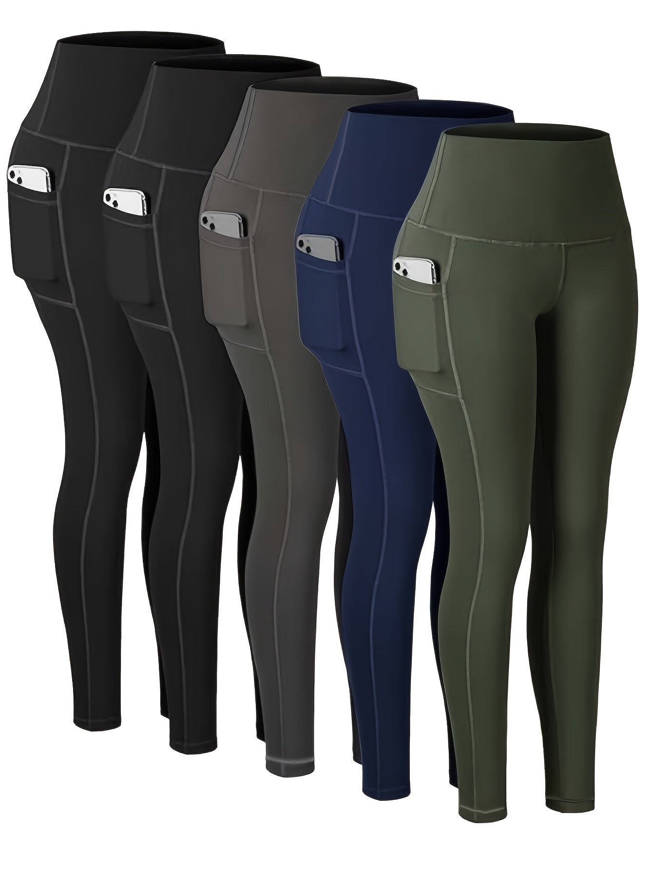 Five-piece Sports Yoga Pants Set
