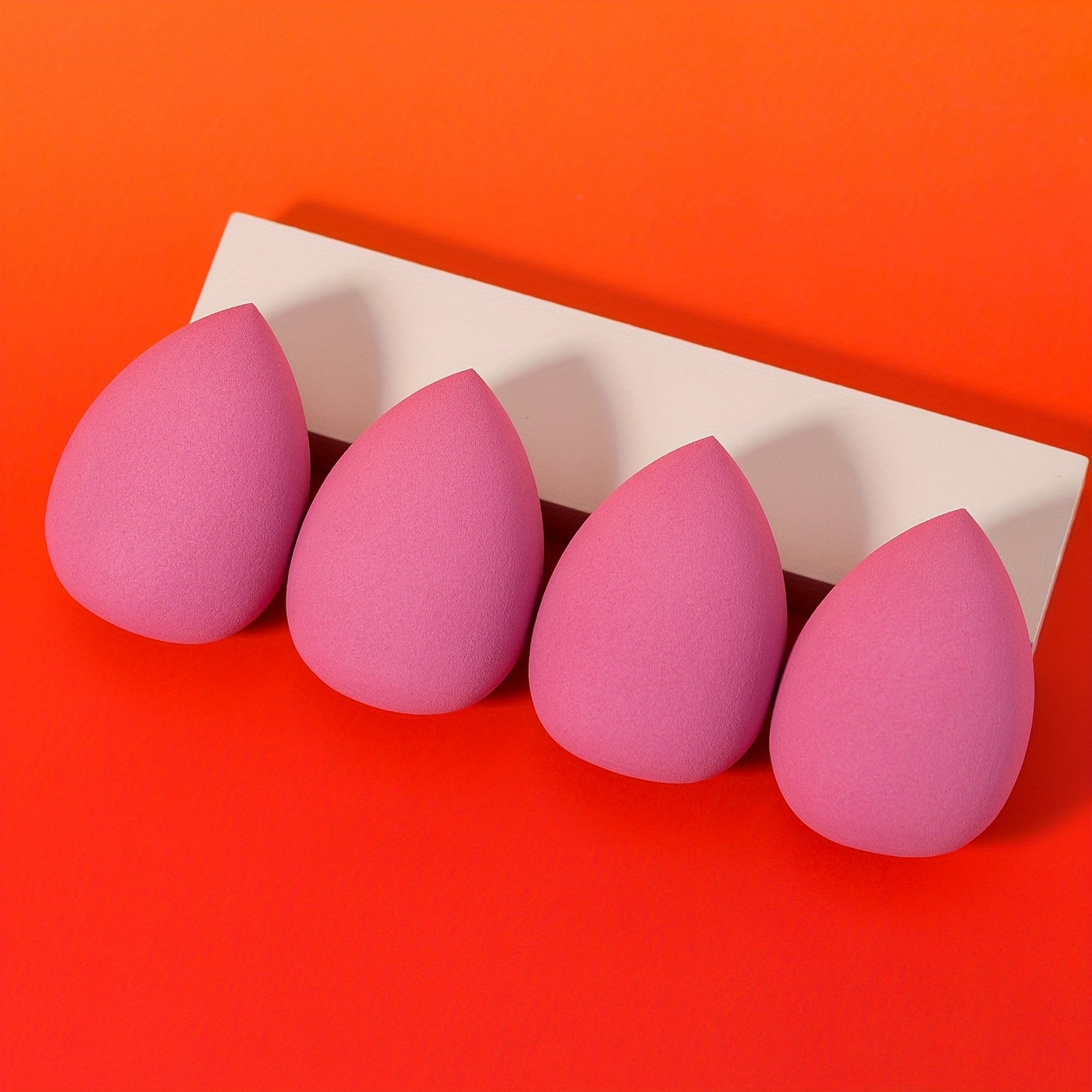 4/16pcs Ultra Soft Makeup Sponges - Professional Beauty Eggs for Foundation, Powder, BB Cream - Water-Drop Design, Unscented, Polyurethane Material