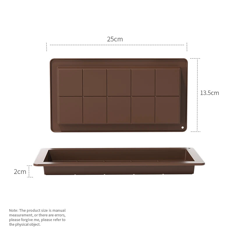 Dubai Chocolate Bar Mold Non-Stick Reusable Food Grade Silicone Mold for Dubai Chocolate Bar Pistachio