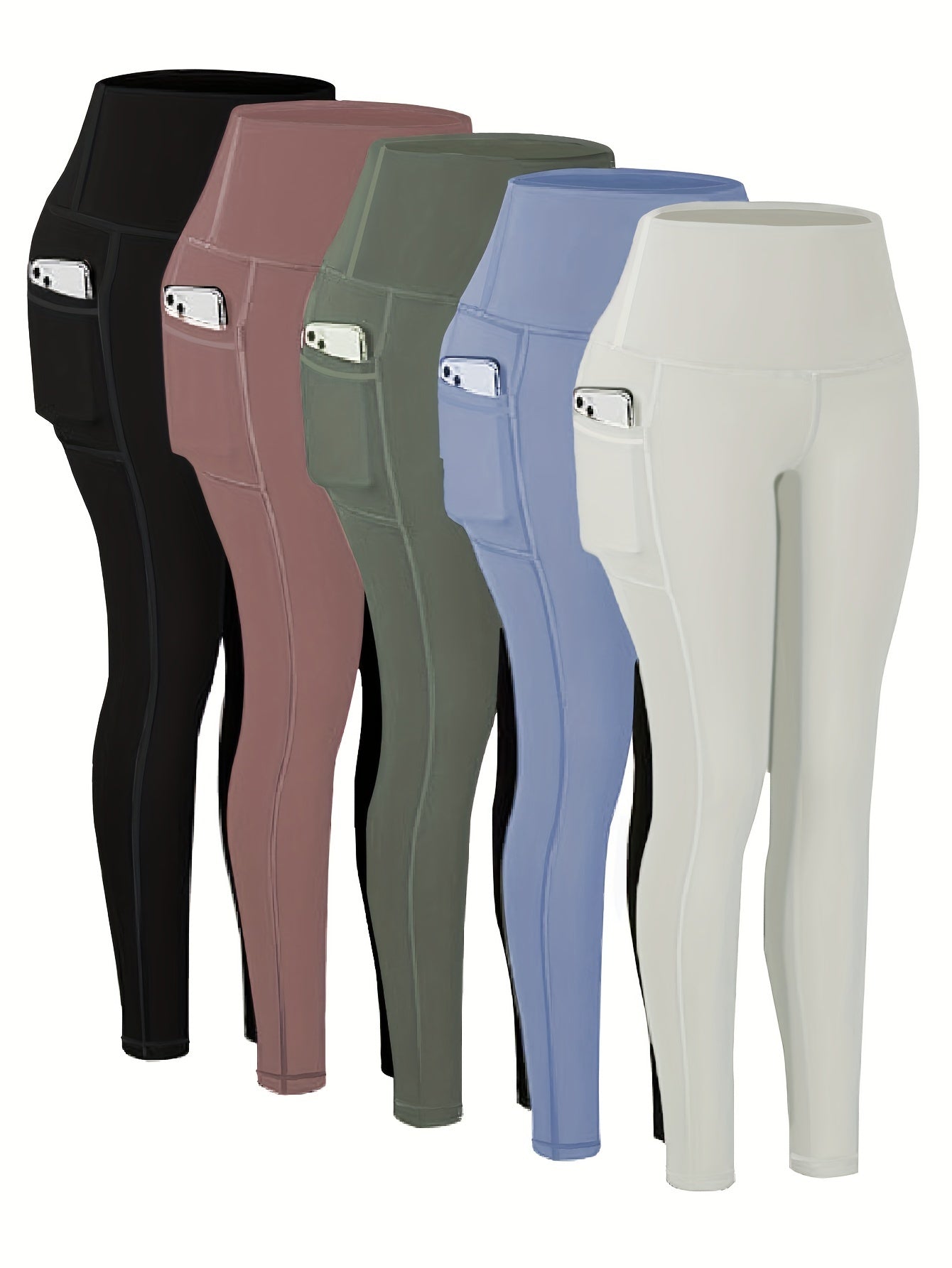 Five-piece Sports Yoga Pants Set