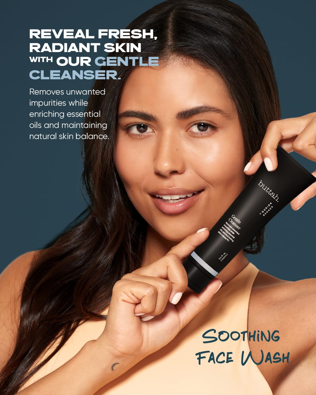 Buttah Skin by Dorion Renaud Facial Cleanser 3.4Oz - Clarifying Face Wash - Oil & Dirt Extracting Wash - Daily Cleansing - Naturally Based - Face Wash for Melanin Rich Skin - Black