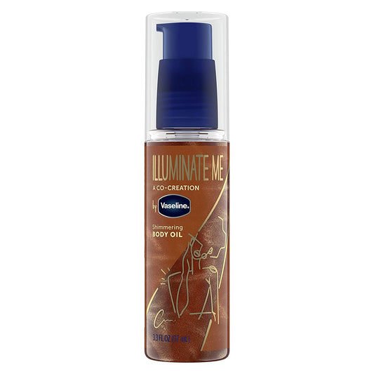 Illuminate Me Shimmering Body Oil Created for Melanin Rich Skin, Illuminates Skin with Finishing Touch of Shimmer for Glowing Skin 3.3 Oz