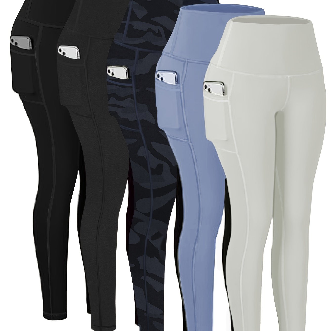 Five-piece Sports Yoga Pants Set