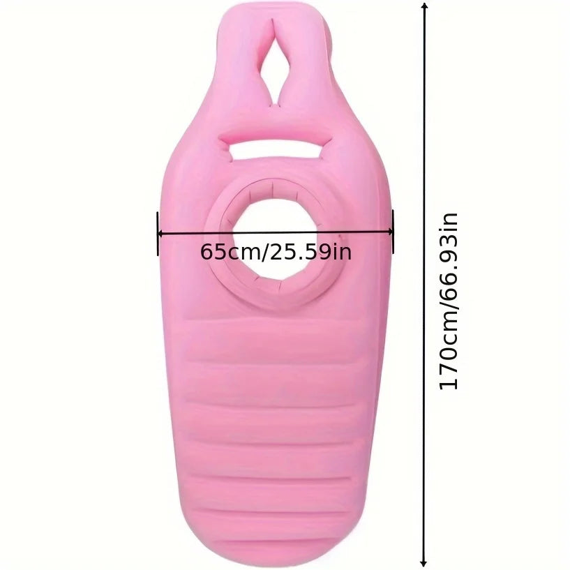 1Pc Inflatable Mat for Pregnancy Yoga PVC Portable Multi Use Mat with Carrying Bag Ideal for Indoor Outdoor Sleep Relaxation