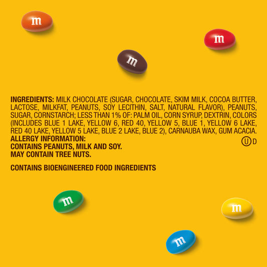 M&M’s Peanut – Full Case (1.74 oz Bags, 48 Count)
