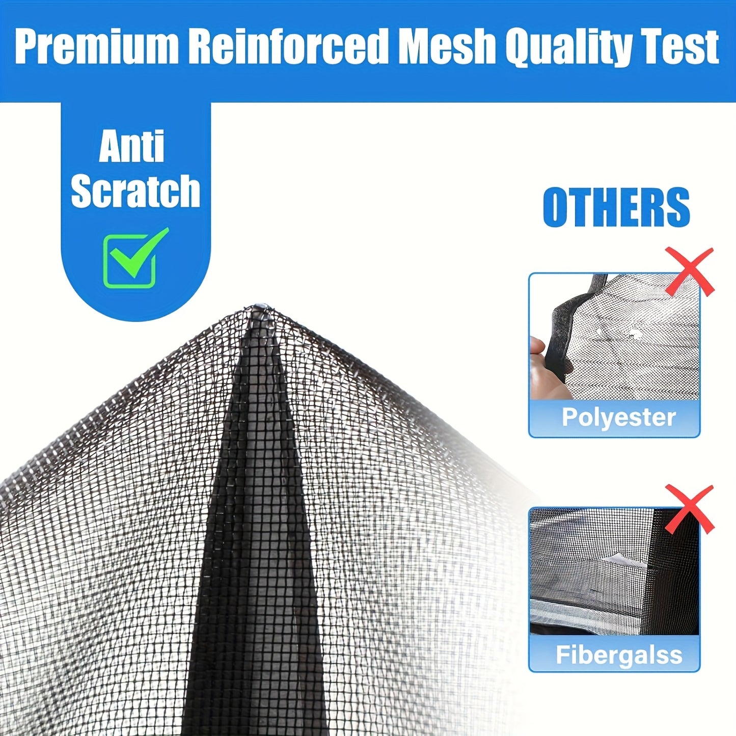 Self-Sealing Magnetic Screen Door