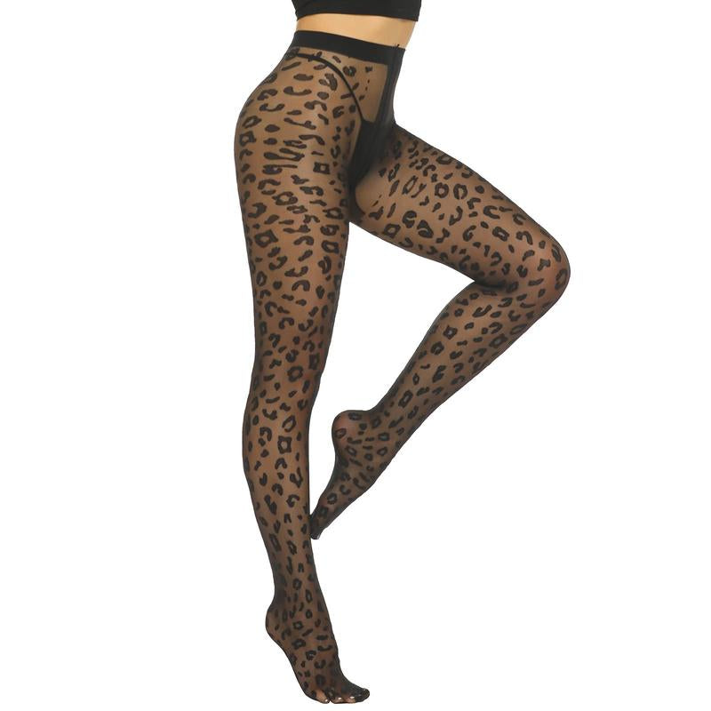 MANZI Tights for Women Patterned Stockings for Women Sheer Ultra Thin High Waist Pantyhose