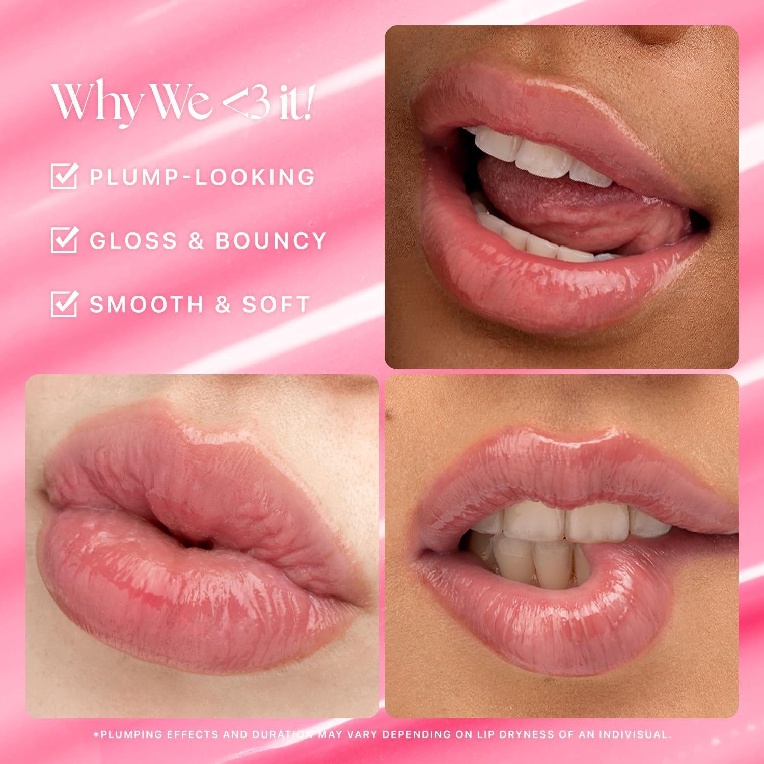 HONEY MELTING LIP PLUMPING (11 PINK) SOFT LIP STICK Tint & Plump Hydrating Gloss, Moisturizing Balms, Volumizing Formula & Sheer Tint, Glowy Finish, Korean Make Up