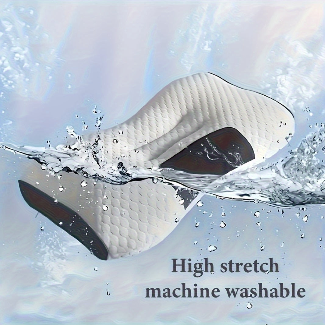 [2 Neck Massage Pillows] 2 Soft Woven Neck Massage Couple Pillows - Buy 1 Get 1 Free, Adjustable Ergonomic Orthotic Profile Support, High Quality Pillow Core, Detachable Pillowcase For Sleeping Comfort