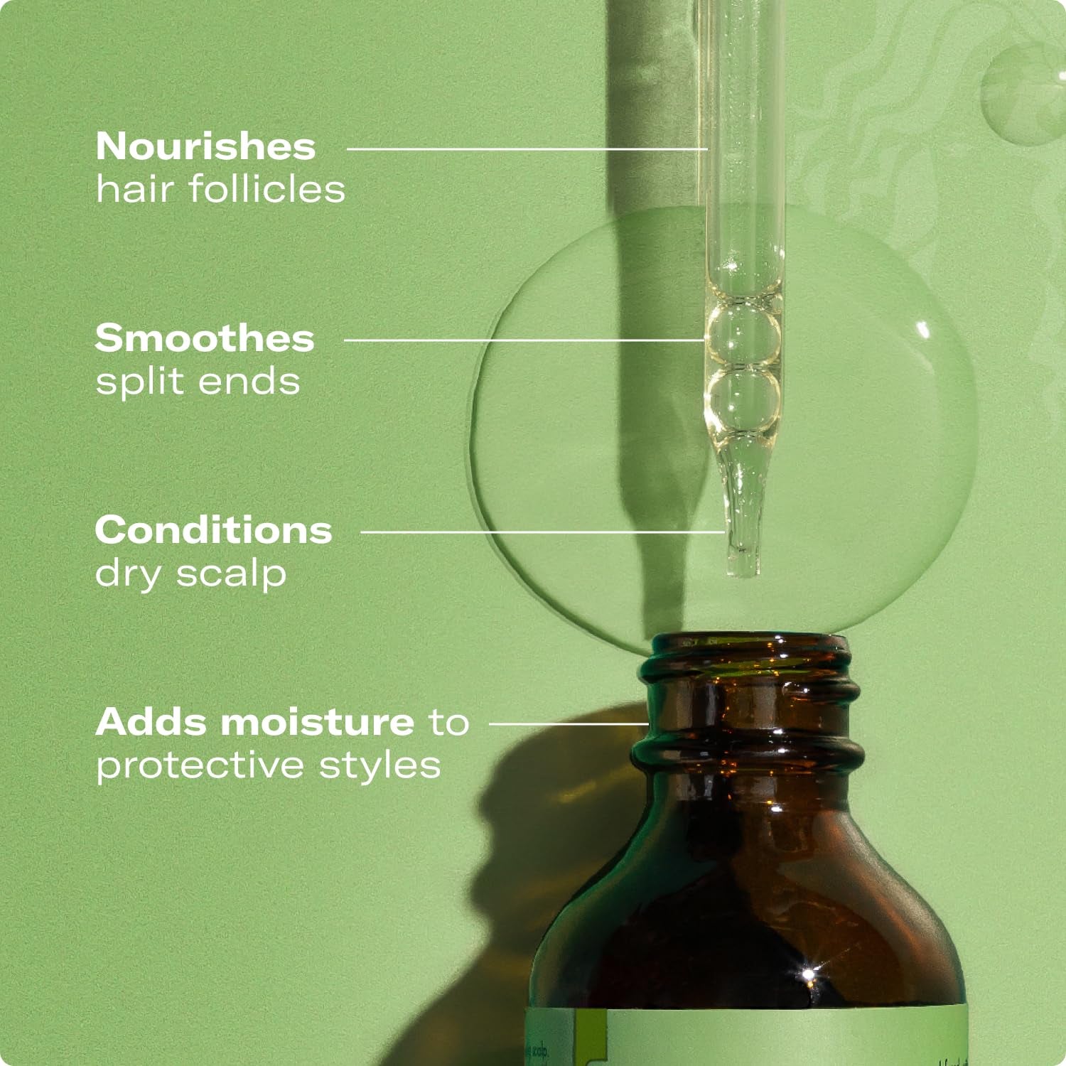 Rosemary & Mint Hair Oil, Split Ends & Dry Scalp Treatment - Made with Biotin & Essential Oils for Strengthening, Soothing, Moisturizing & Encouraging Longer, Healthier Hair (2 Fl Oz)