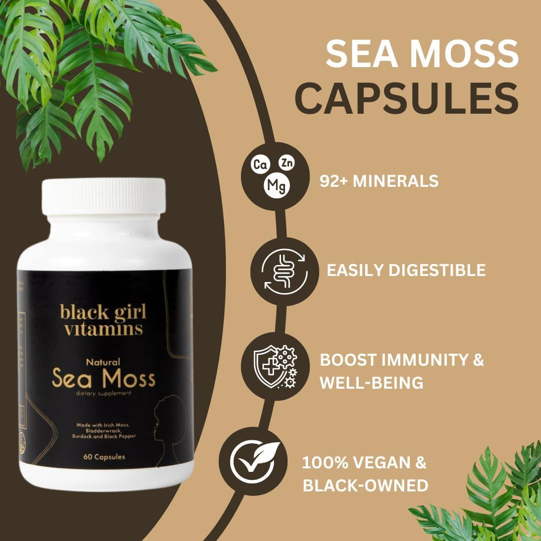 - Irish Sea Moss Capsules (500 Mg) for Immune Support - Organic Sea Moss