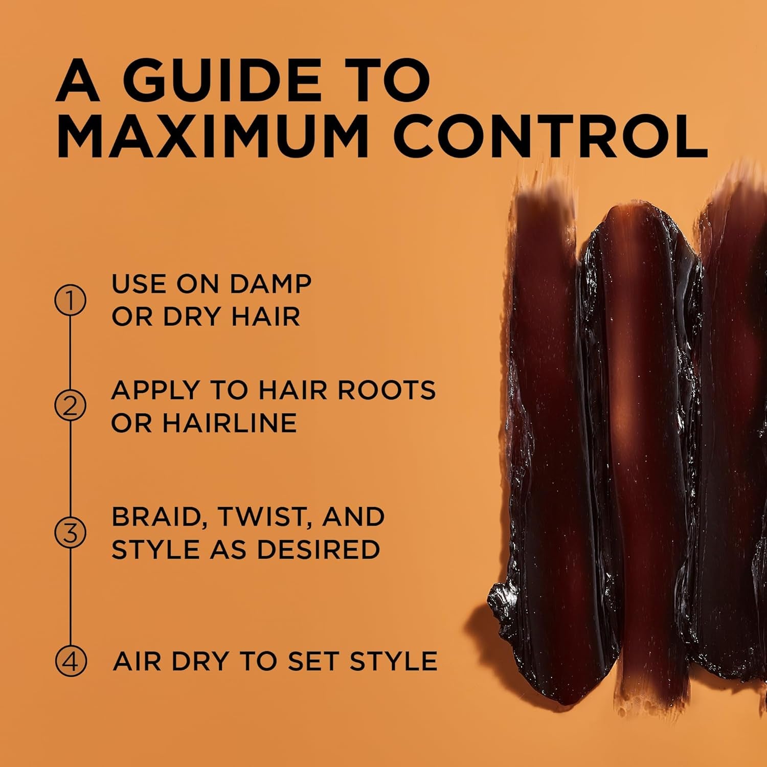 Black Castor Miracle Extra Hold Braid, Loc, Twist Gel - Extreme Hold Braiding Hair Gel, Edge Control & Tames Frizz, No Flake | Natural Ingredients, Black Castor & Coconut Oil | 12Oz