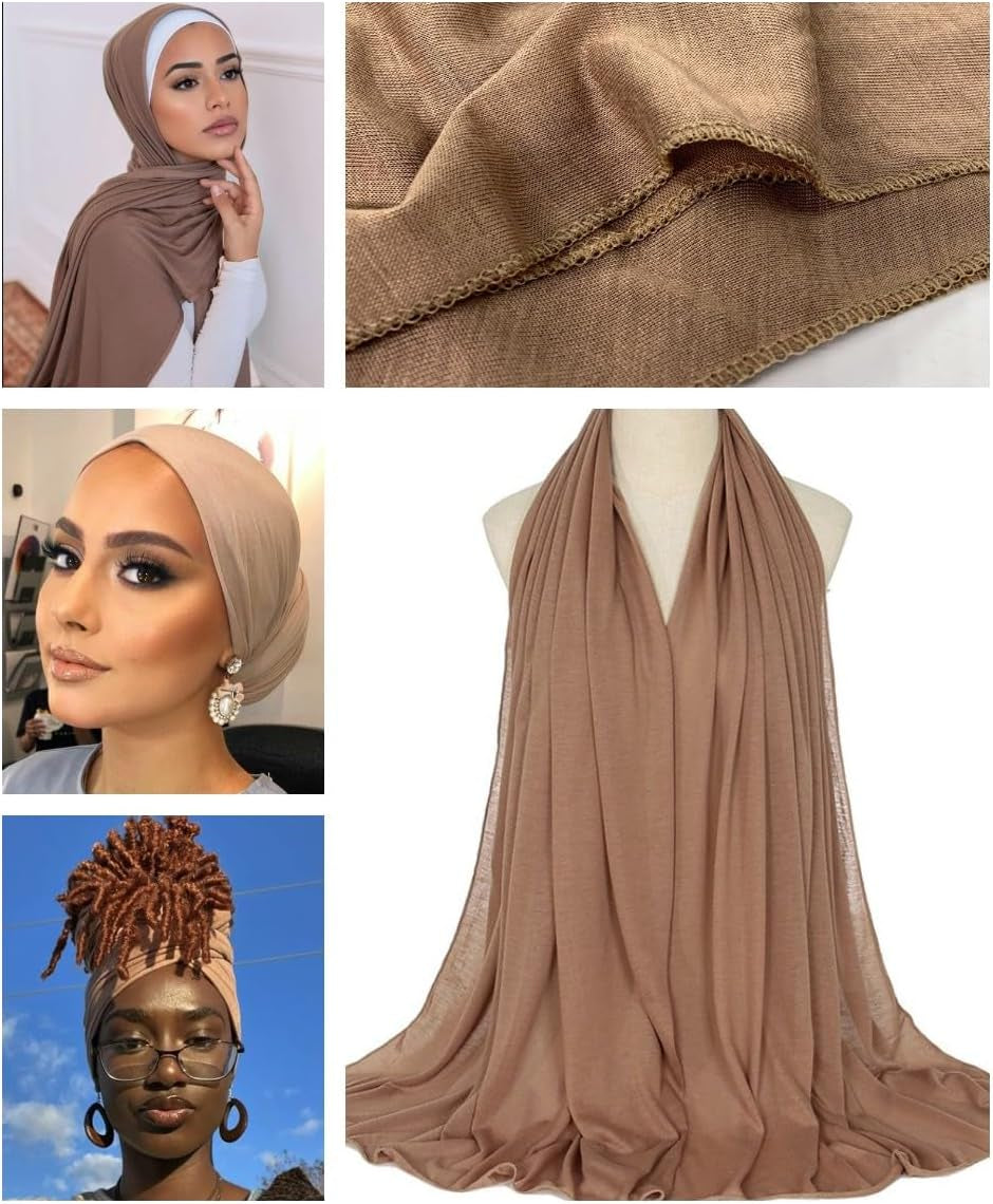 Head Wraps for Black Women Stretch Head Scarf Long African Hair Wraps Turban Headwraps Jersey Headbands