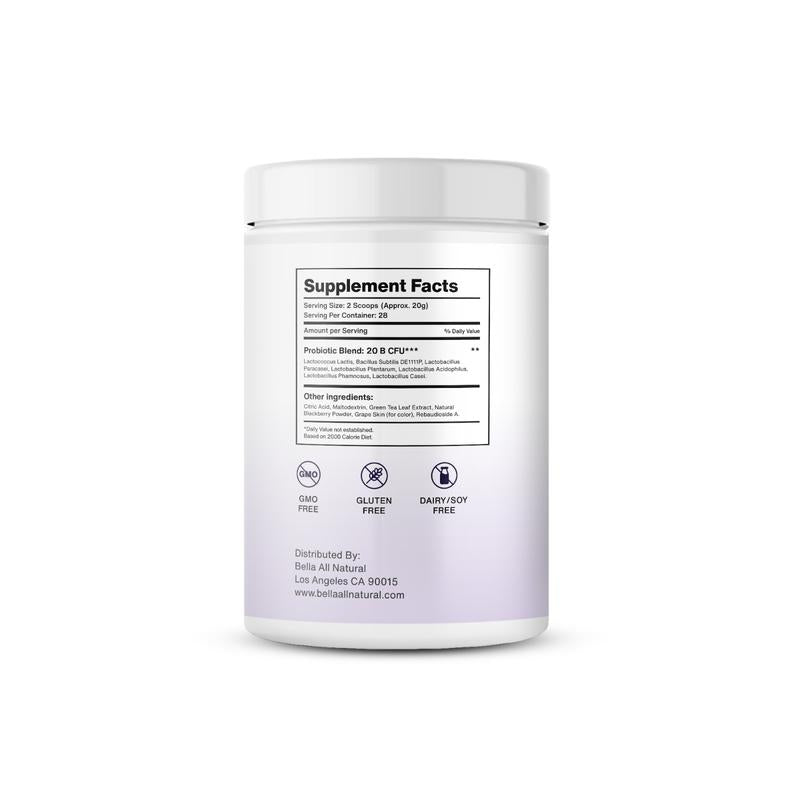 Bella All Natural Probiotics Blackberry Lemonade for Healthier Lifestyle