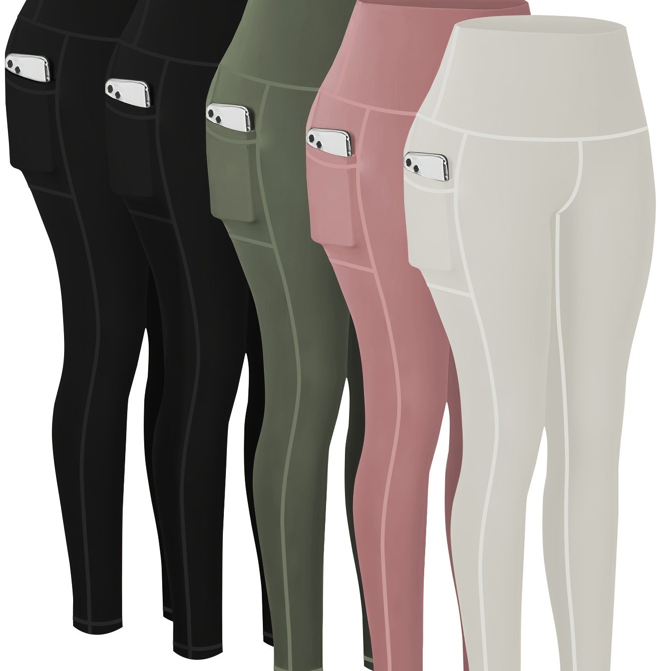 Five-piece Sports Yoga Pants Set