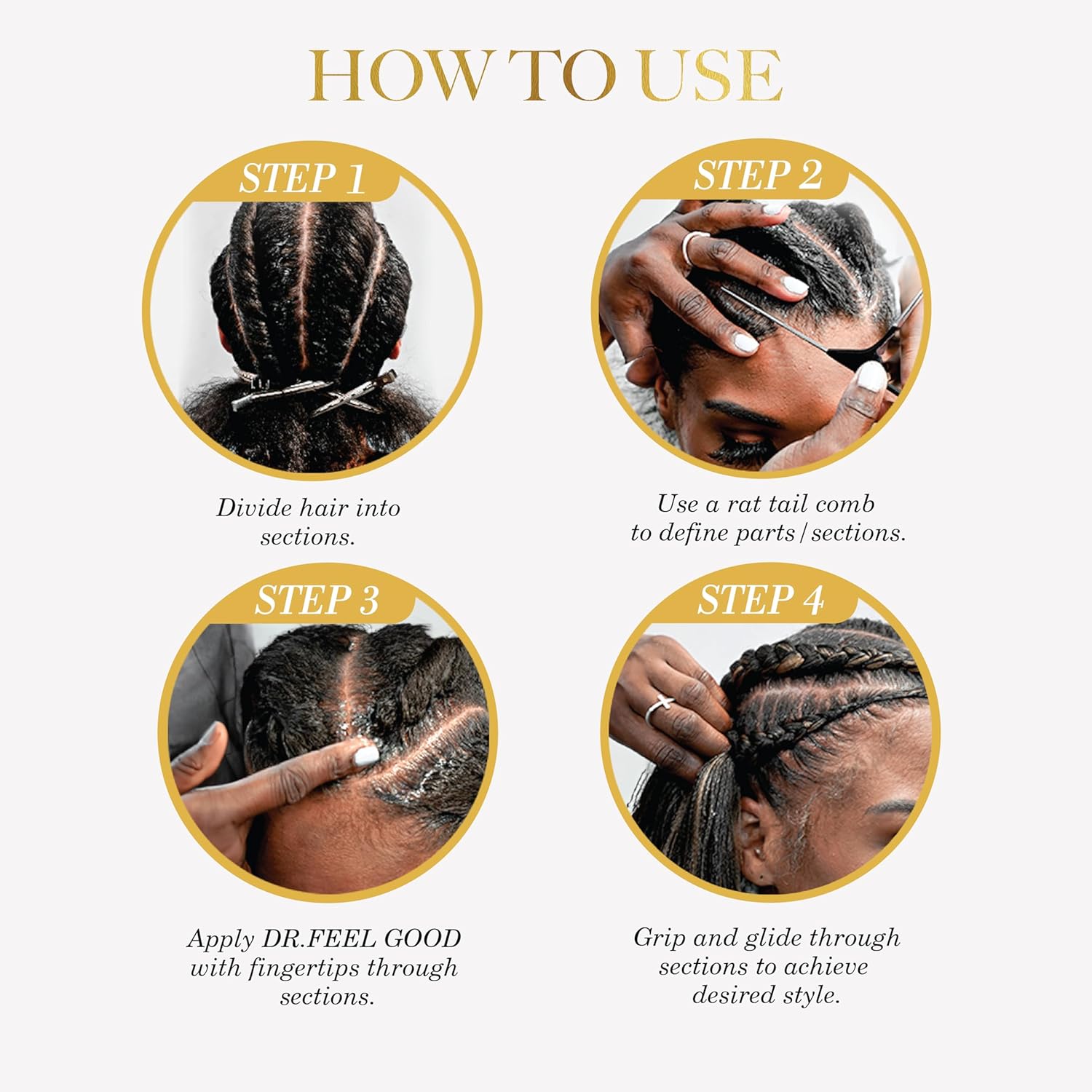 Braid Formula Dr. Feel Good Super Hold 11Oz | Menthol Infused for Cooling Sensation | Smoothing, High Shine, Long-Lasting Hold | Perfect for Braids, Locs & Twists | No Residue