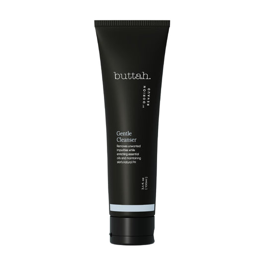 Buttah Skin by Dorion Renaud Facial Cleanser 3.4Oz - Clarifying Face Wash - Oil & Dirt Extracting Wash - Daily Cleansing - Naturally Based - Face Wash for Melanin Rich Skin - Black