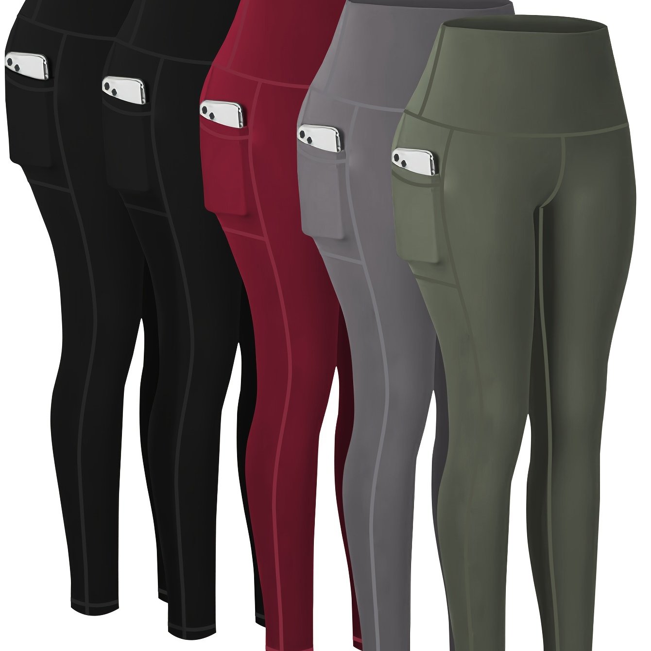 Five-piece Sports Yoga Pants Set
