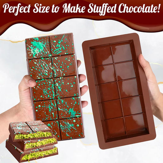 Dubai Chocolate Bar Mold Non-Stick Reusable Food Grade Silicone  Mold for Dubai Chocolate Bar Pistachio