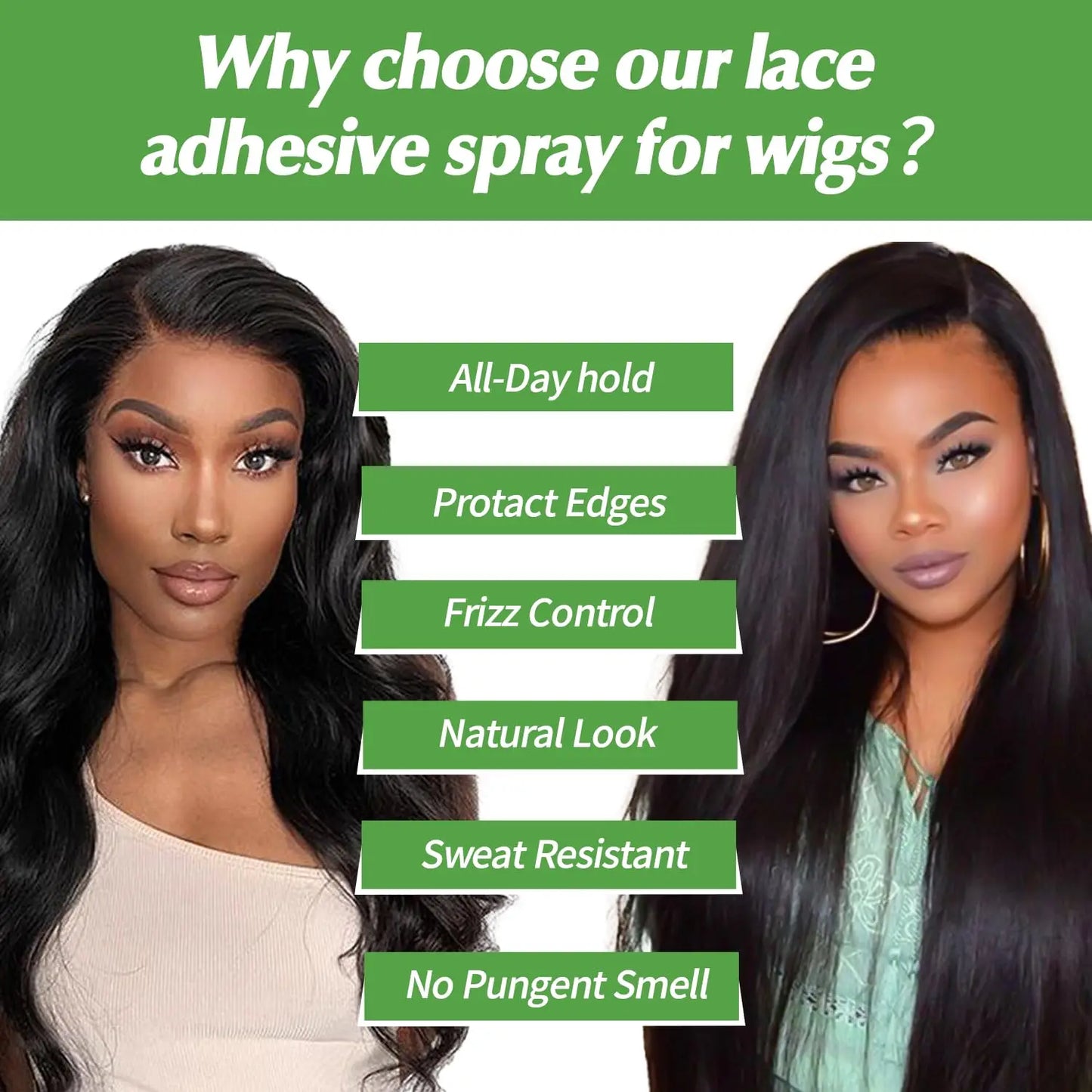 4 pcs Wig Accessory Lace Front Wig Glue, lace Bond Melting Spray，wig adhesive, adhesive remover,Natural and Gentle Formula