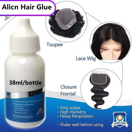 Wholesale 38ml/bottle Wig Adhesive Waterproof Lace Glue Invisible Hair Bonding Toupee Frontal Replacement Adhesive Ghost+Remover