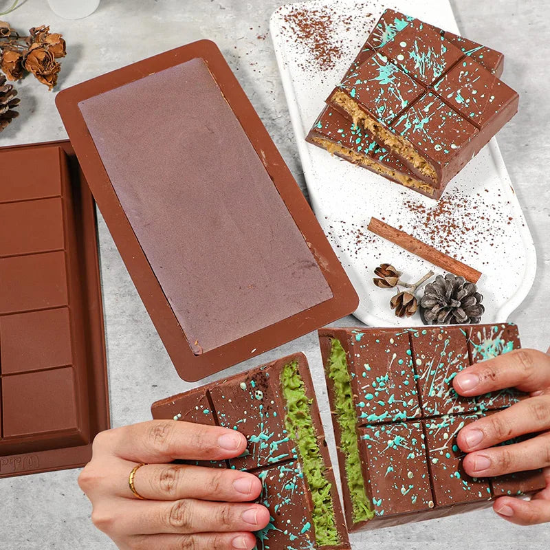 Dubai Chocolate Bar Mold Non-Stick Reusable Food Grade Silicone  Mold for Dubai Chocolate Bar Pistachio