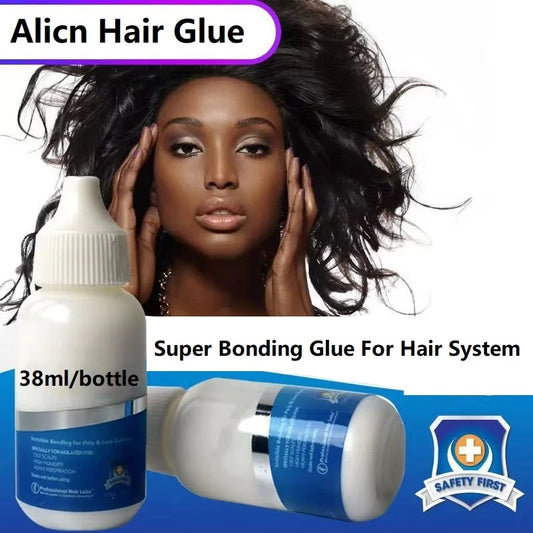 Wholesale 38ml/bottle Wig Adhesive Waterproof Lace Glue Invisible Hair Bonding Toupee Frontal Replacement Adhesive Ghost+Remover