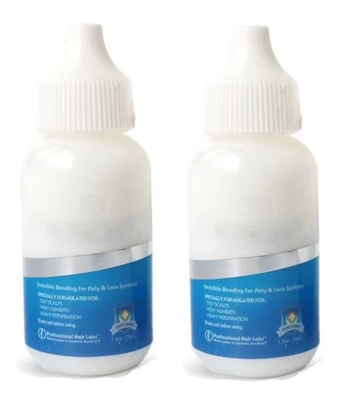 Wholesale 38ml/bottle Wig Adhesive Waterproof Lace Glue Invisible Hair Bonding Toupee Frontal Replacement Adhesive Ghost+Remover