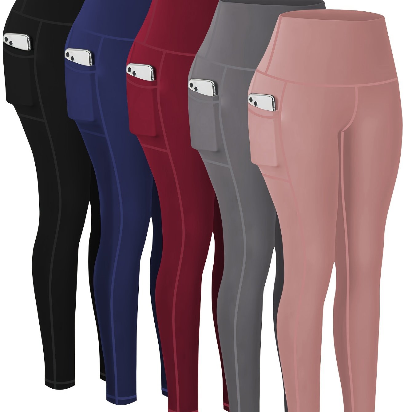 Five-piece Sports Yoga Pants Set