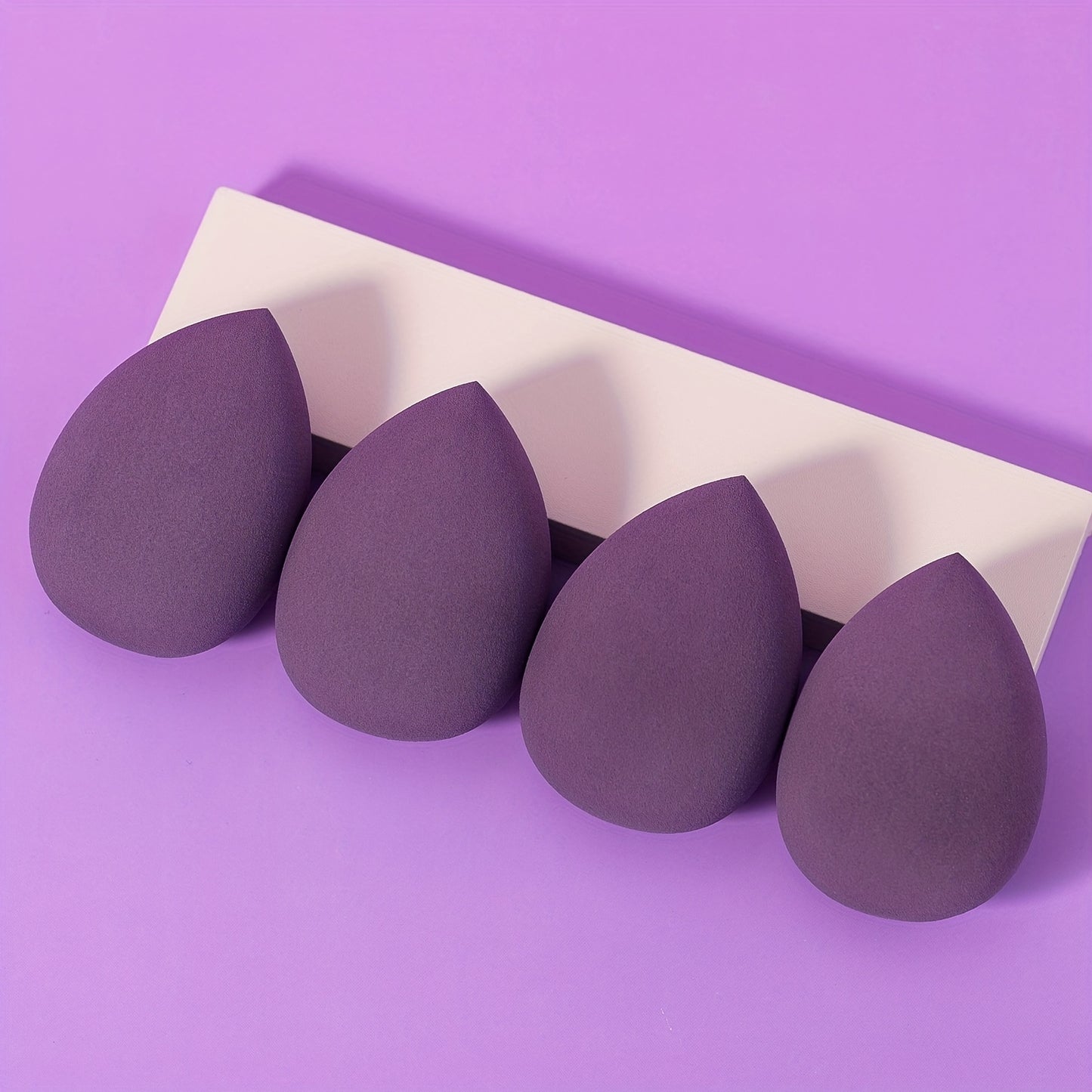 4/16pcs Ultra Soft Makeup Sponges - Professional Beauty Eggs for Foundation, Powder, BB Cream - Water-Drop Design, Unscented, Polyurethane Material