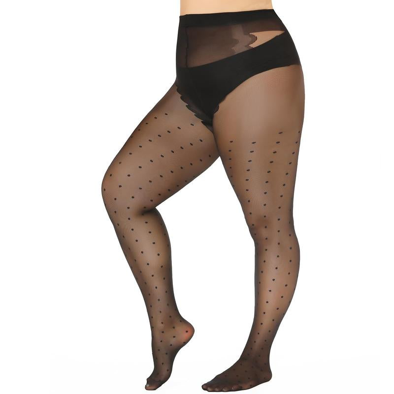 MANZI Tights for Women Patterned Stockings for Women Sheer Ultra Thin High Waist Pantyhose