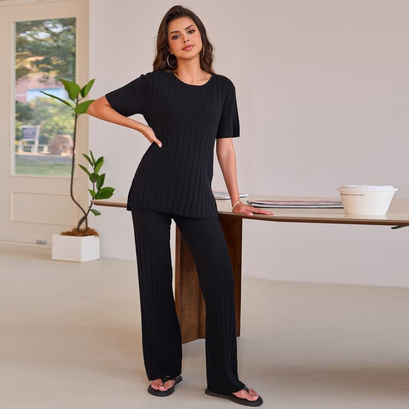 Joyfunear Women'S Casual T-Shirt and Pants Two-Piece Set