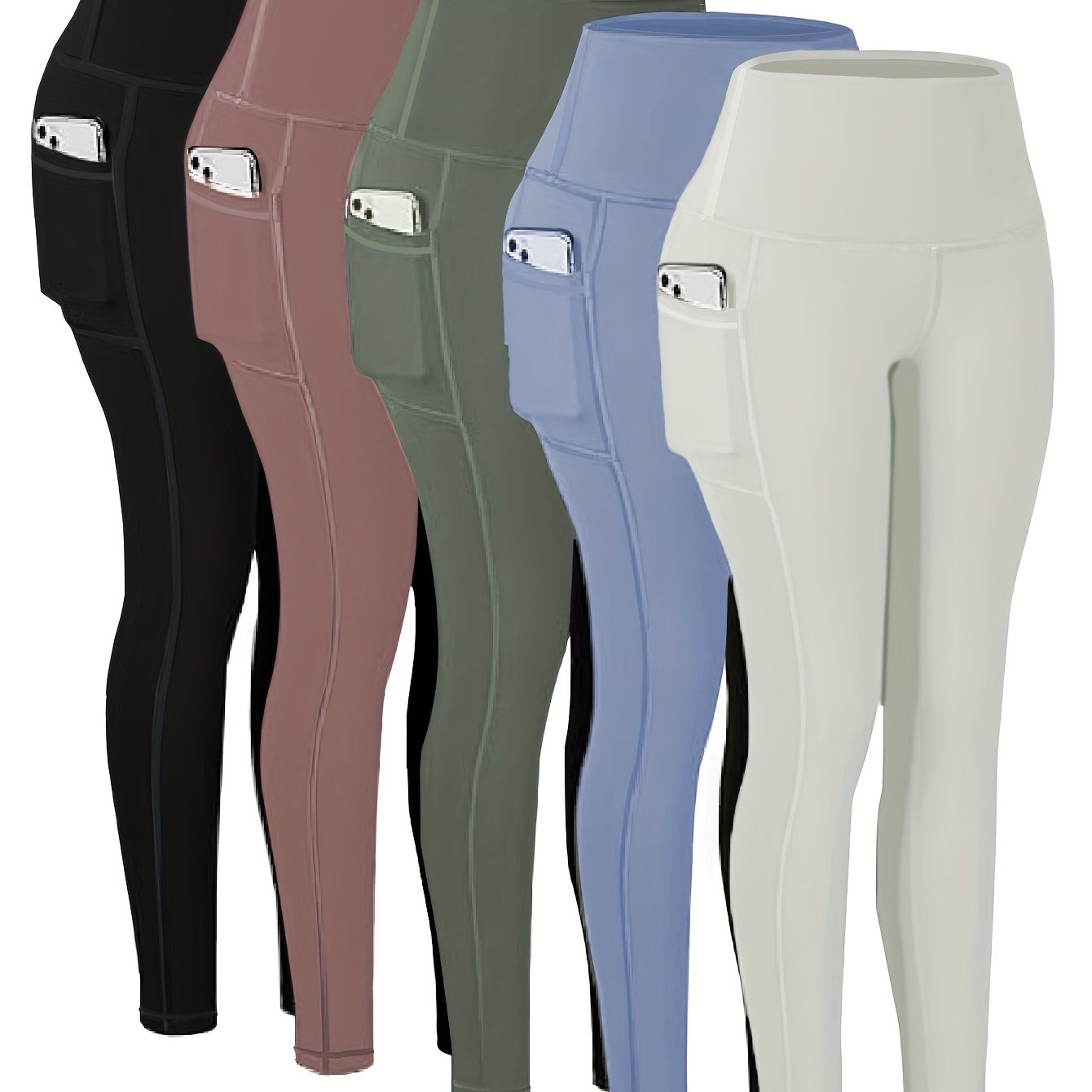 Five-piece Sports Yoga Pants Set