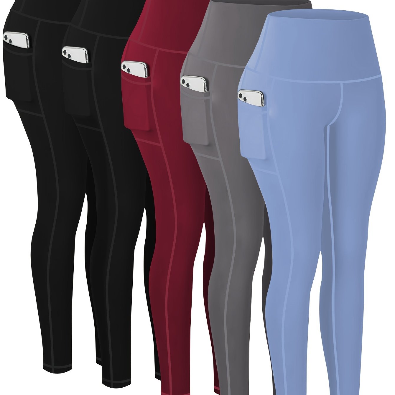 Five-piece Sports Yoga Pants Set