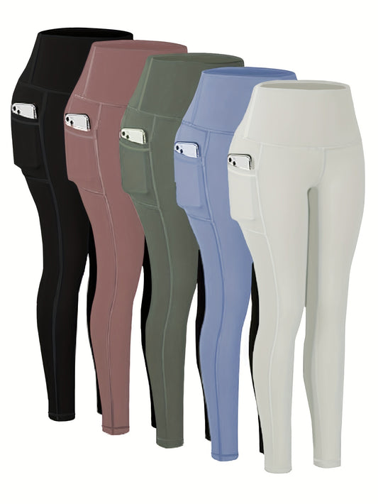 Five-piece Sports Yoga Pants Set
