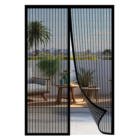 Self-Sealing Magnetic Screen Door