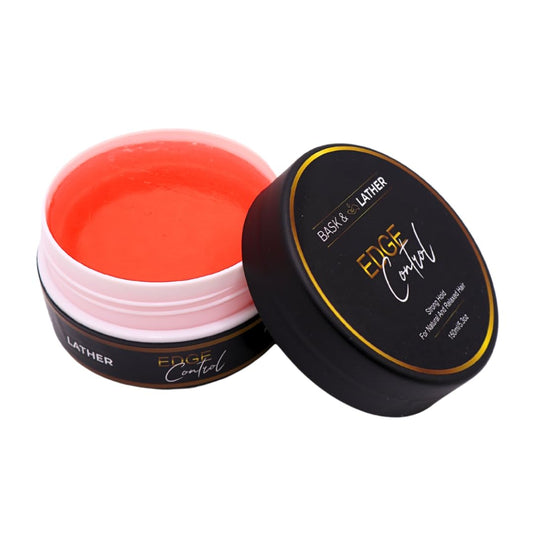 Strong Hold Edge Control Gel with Castor Oil, Non-Greasy, Non-Flaking, No White Cast, Long Lasting, Supports Hair Growth, Natural Formula, for All Hair Types, 5.3 Fl Oz