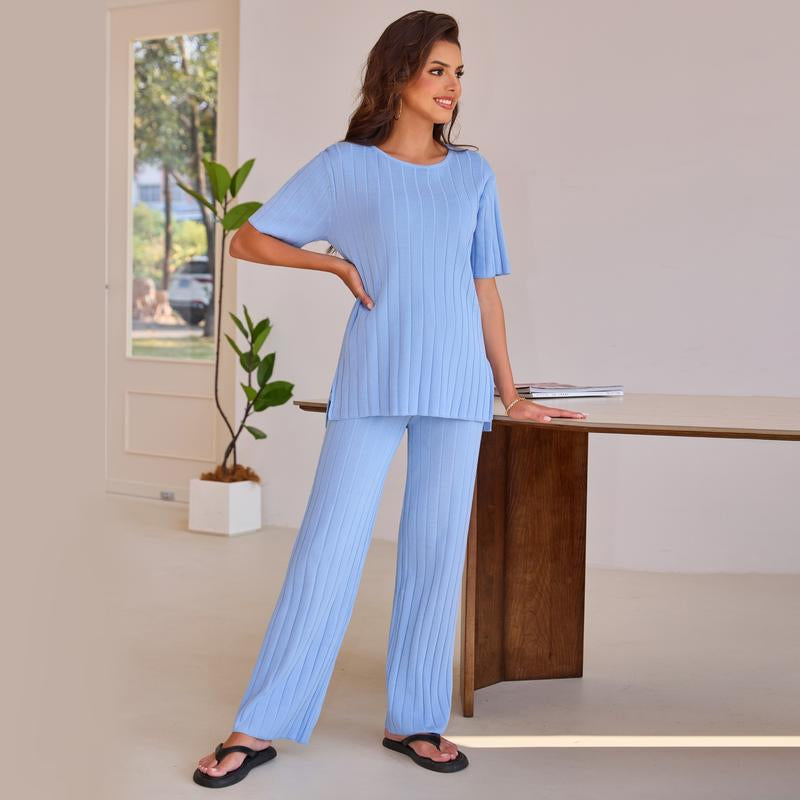 Joyfunear Women'S Casual T-Shirt and Pants Two-Piece Set