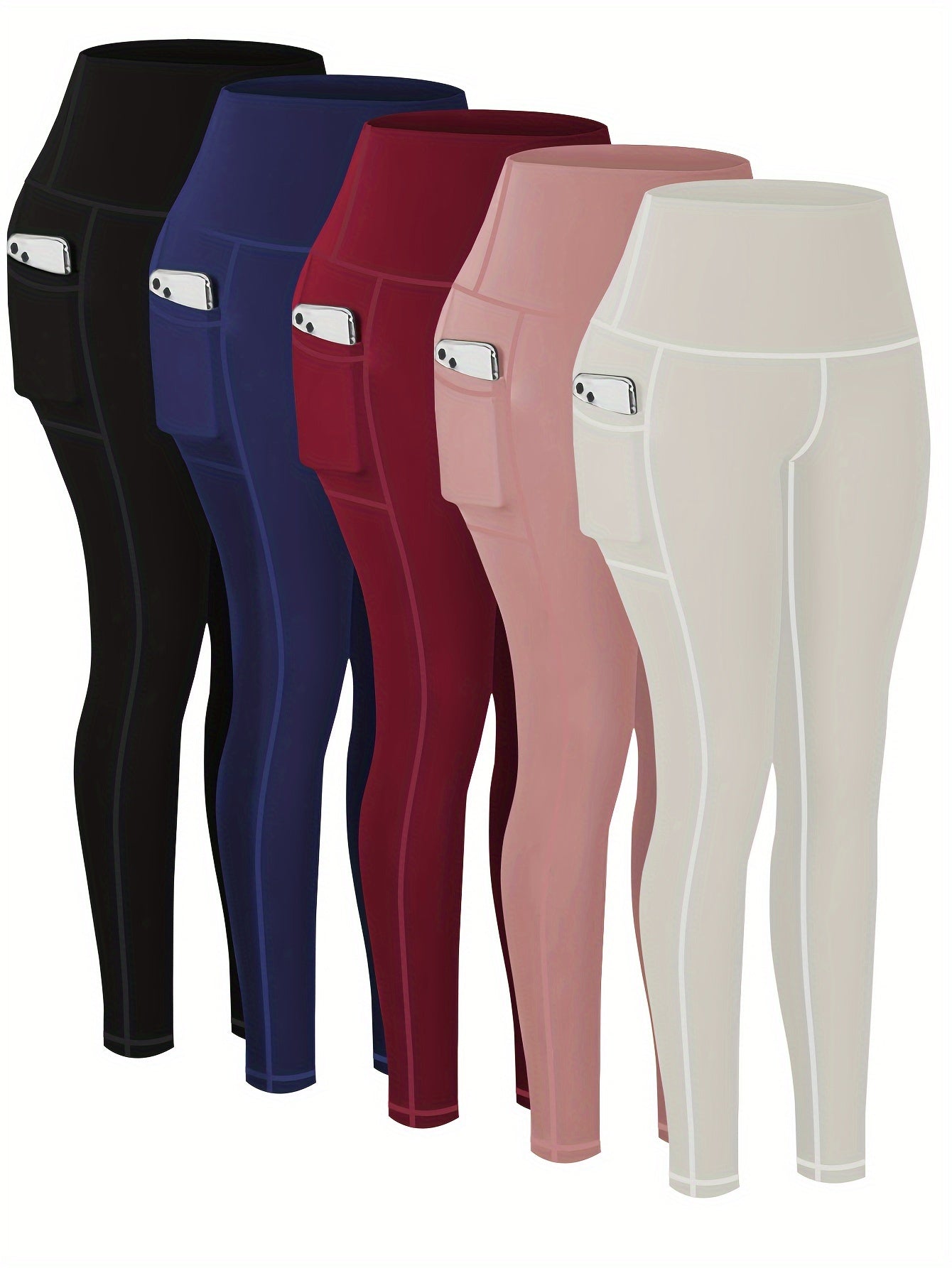 Five-piece Sports Yoga Pants Set